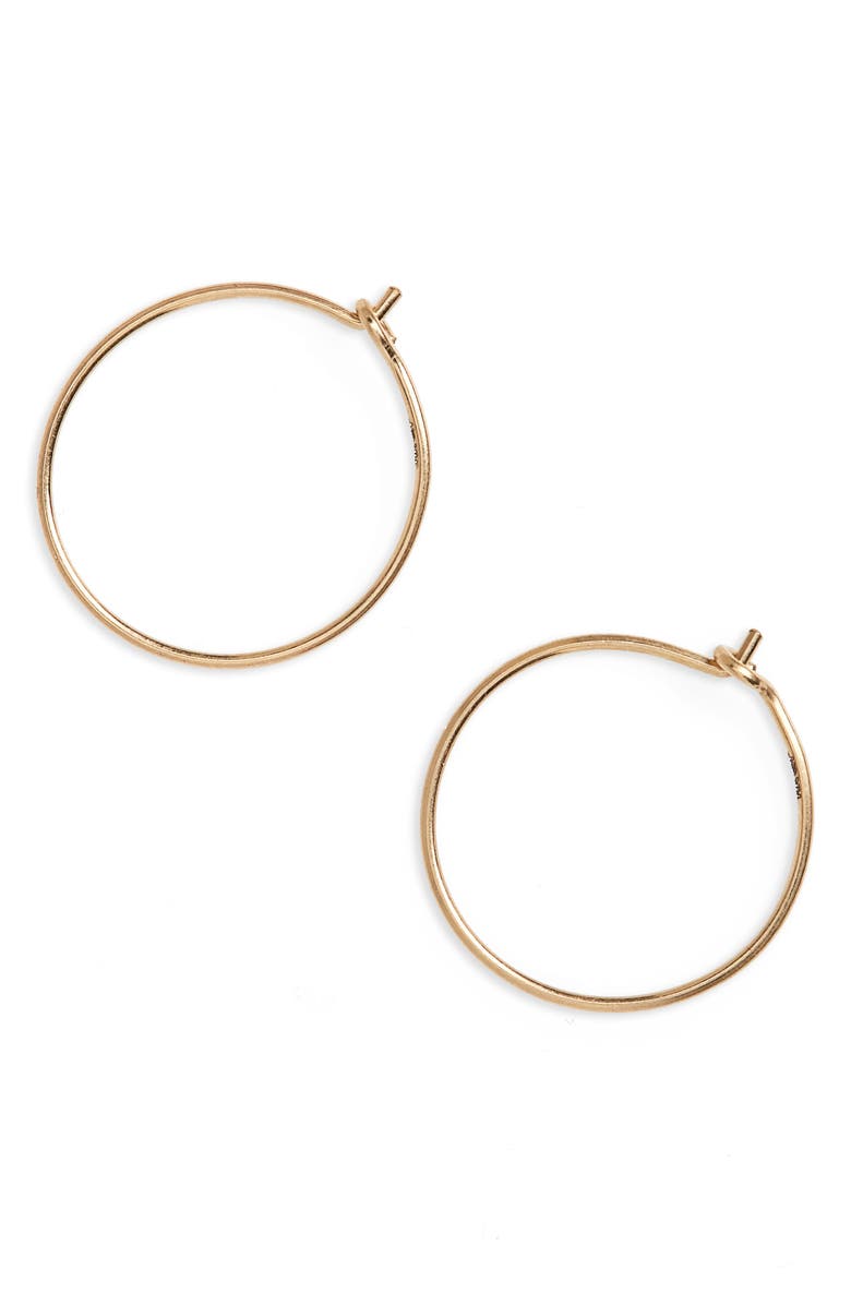 Madewell Delicate Wire Hoop Earrings | Nordstrom