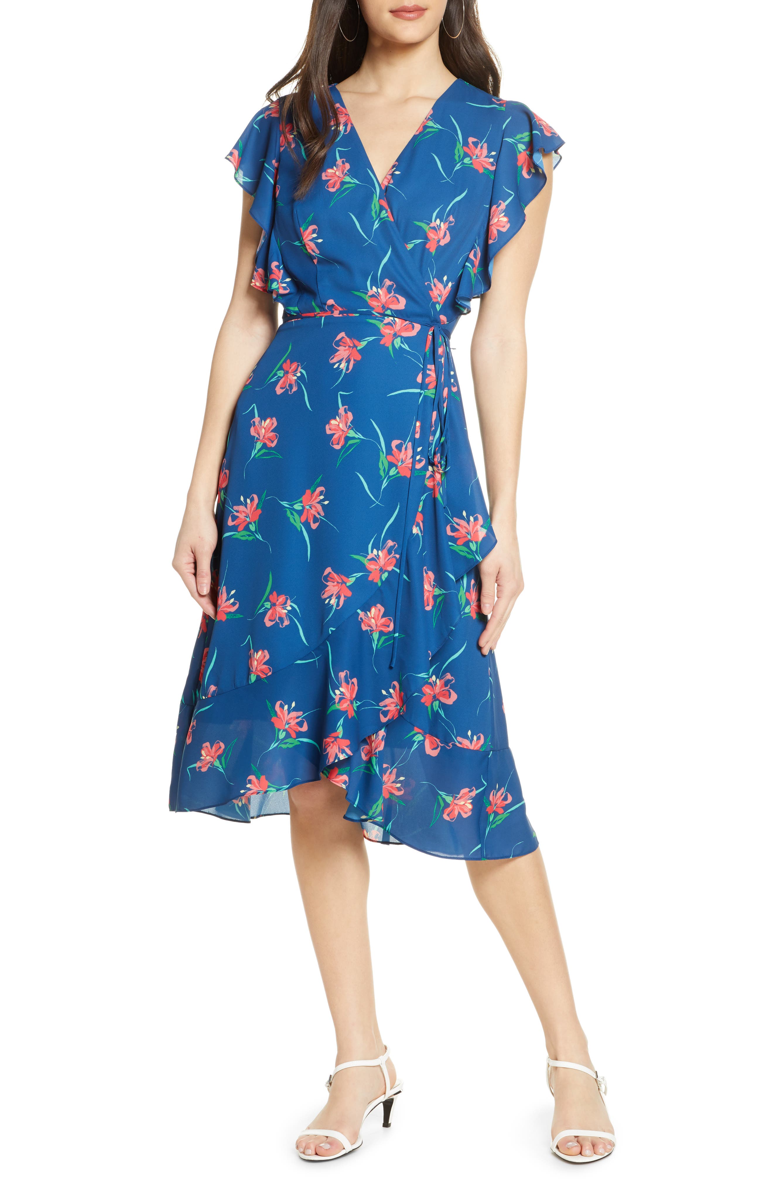 charles henry wrap dress