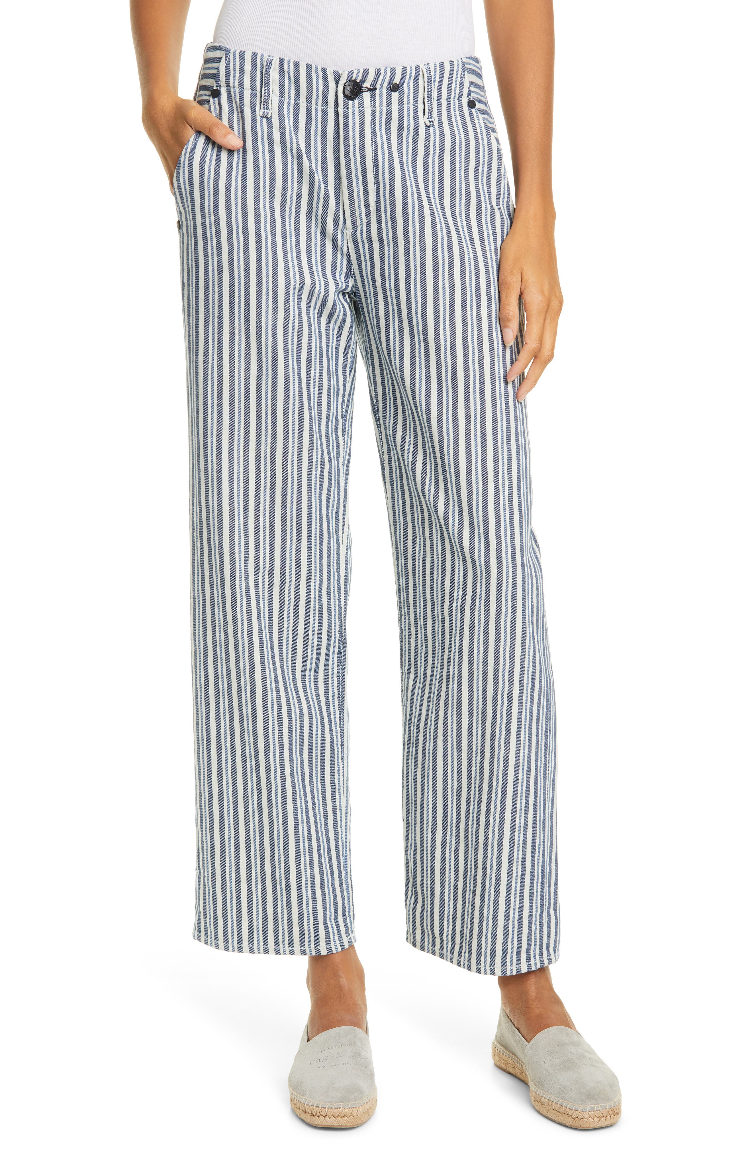 Rag & Bone | Buckley Stripe Ankle Straight Leg Pants | Nordstrom Rack