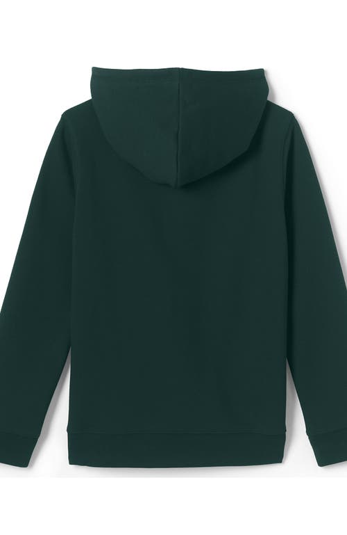 Shop Lands' End School Uniform Kids Hooded Pullover Sweatshirt In Evergreen