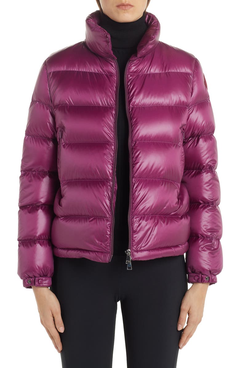 MONCLER Copenhague Lacquered Down Jacket, Main, color, PURPLE