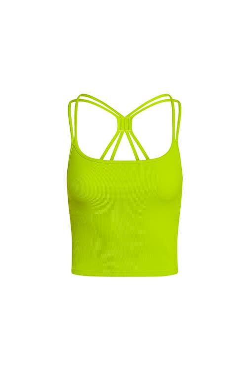 ELECTRIC YOGA Rib Cami Lime Punch at Nordstrom,