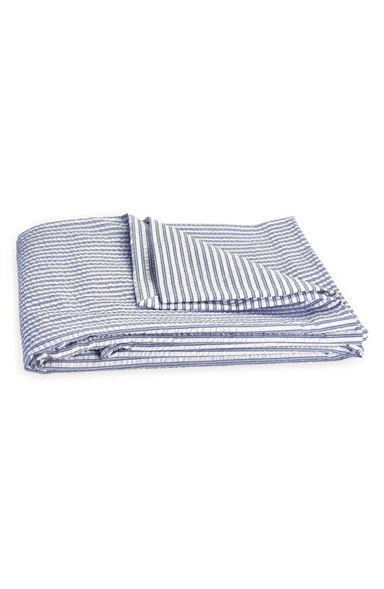 Matouk Matteo Coverlet In Sea