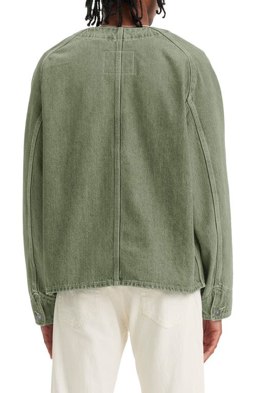 Levi's Union Engineer Denim Graphic Jacket In Pluck Four Leaf Clover Pd