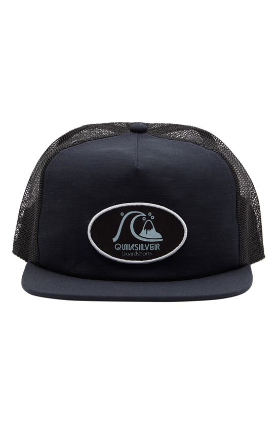 Shop Quiksilver Original Trucker Cap In Black