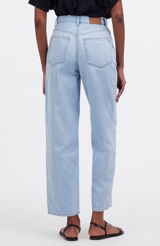 Shop Madewell The Perfect Crop Wide Leg Jeans In Fitzgerald Wash