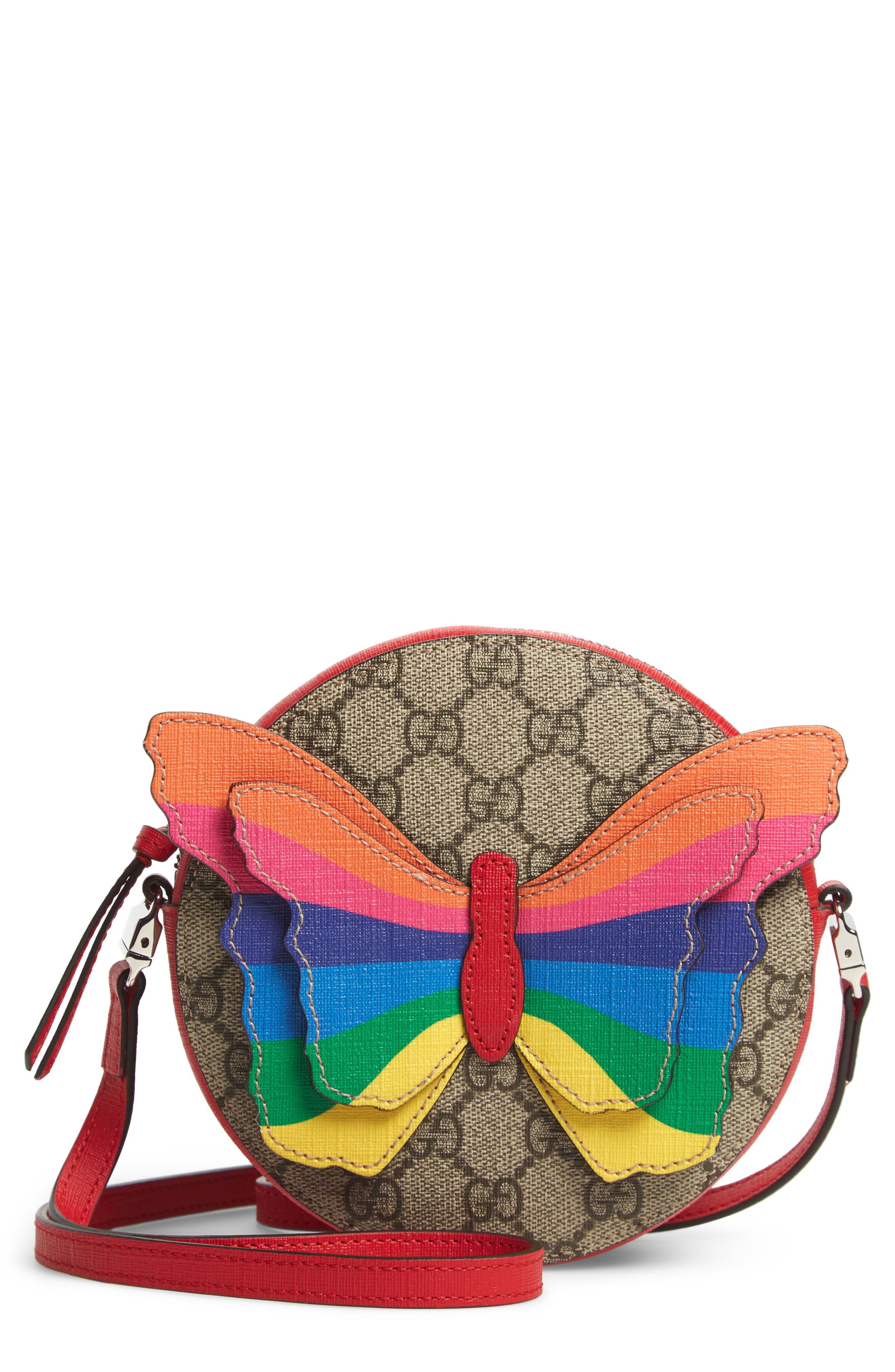Gucci GG Supreme Rainbow Butterfly 