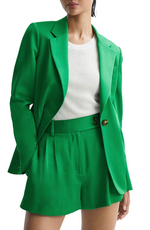 Reiss Sofie One-Button Blazer in Green at Nordstrom, Size 8 Us