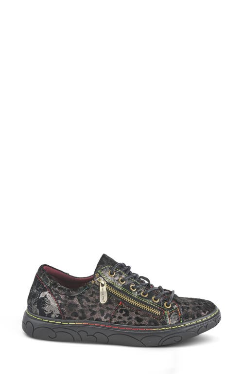 Shop L'artiste By Spring Step Spring Step Danli Cheetah Sneaker In Pewter Multi