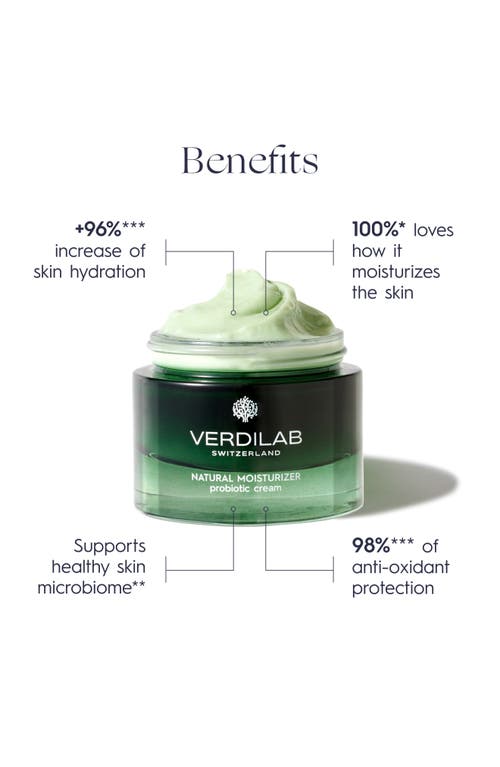 Verdilab Natural Moisturizing Probiotic Cream In No Color