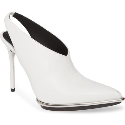 Alexander Wang Cara Slingback Pointed Toe Pump - White