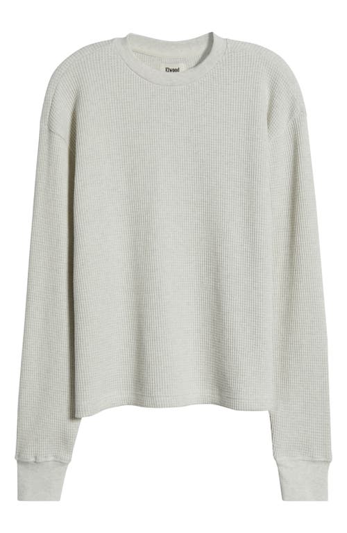 Shop Elwood Thermal Long Sleeve T-shirt In Vintage Snow Heather