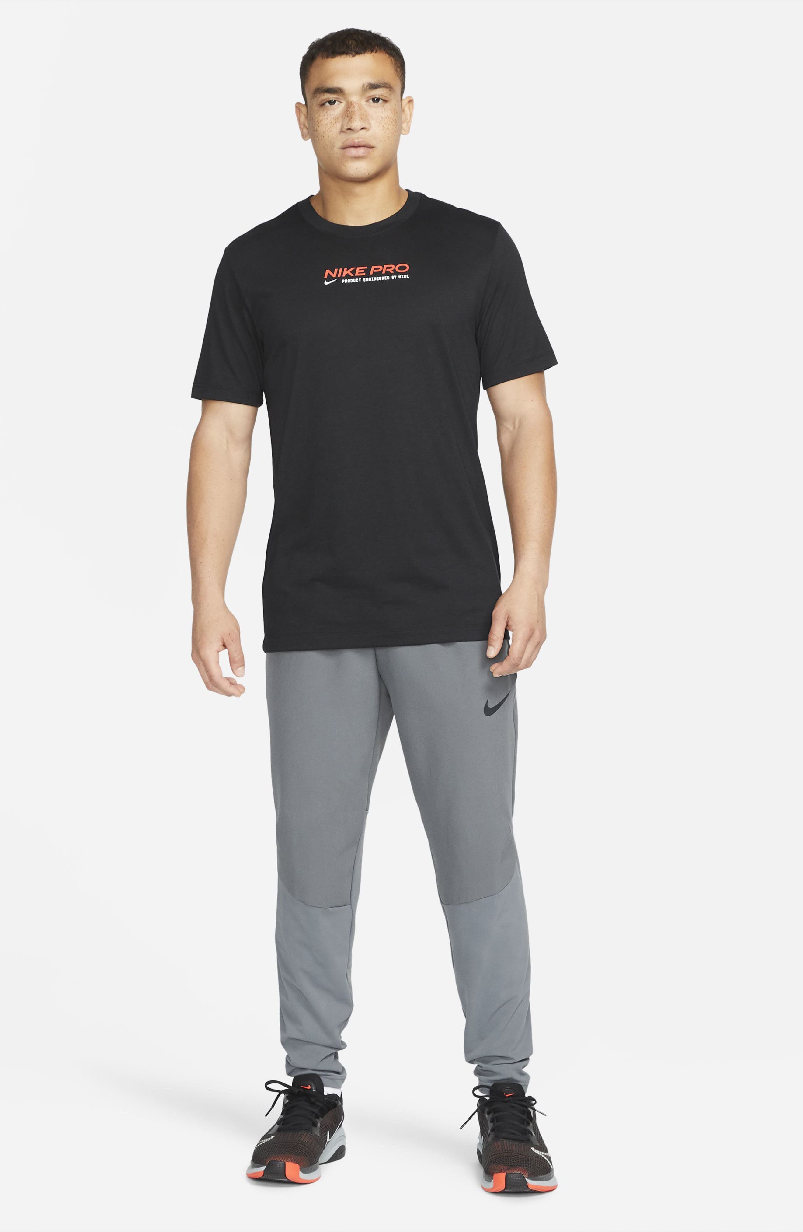 nike pro under sweatpants outfit