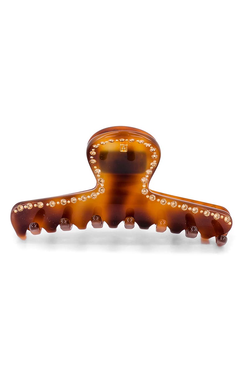 Alexandre de Paris Medium Hair Clip, Main, color, Brown