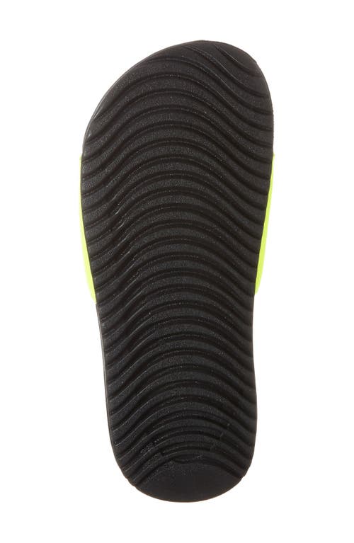 Shop Nike Kids' Kawa Sport Slide In Volt/black