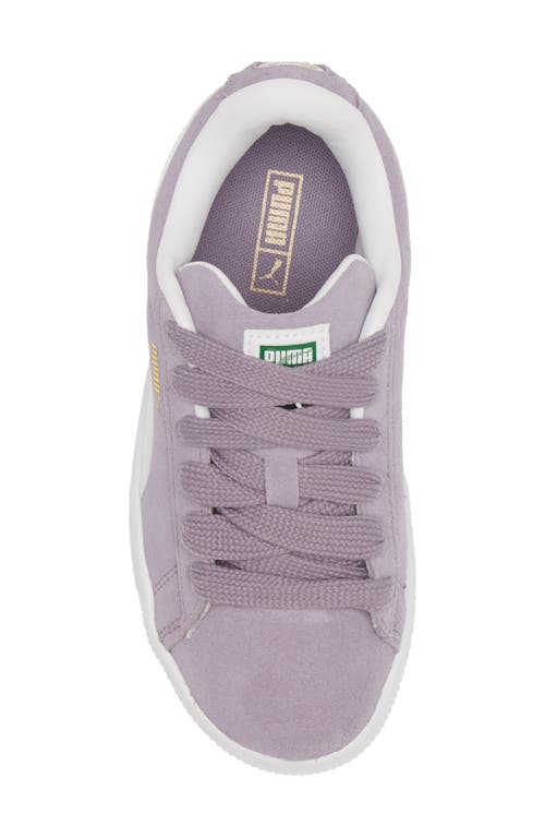 Shop Puma Kids' Suede Xl Sneaker In Pale Plum- White