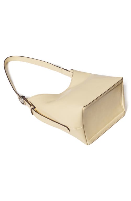 Oryany Egg Leather Shoulder Bag In Butter Cream