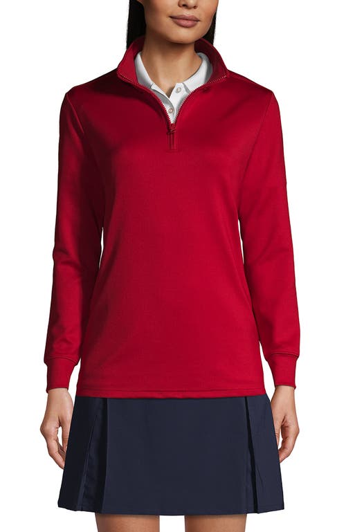 LANDS' END LANDS' END SCHOOL UNIFORM  QUARTER ZIP PULLOVER 