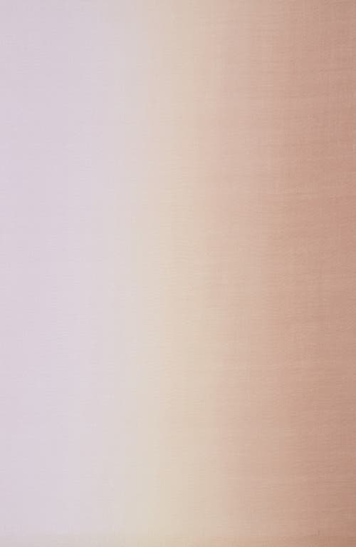 La Fiorentina Ombré Silk & Wool Scarf In Purple/brown