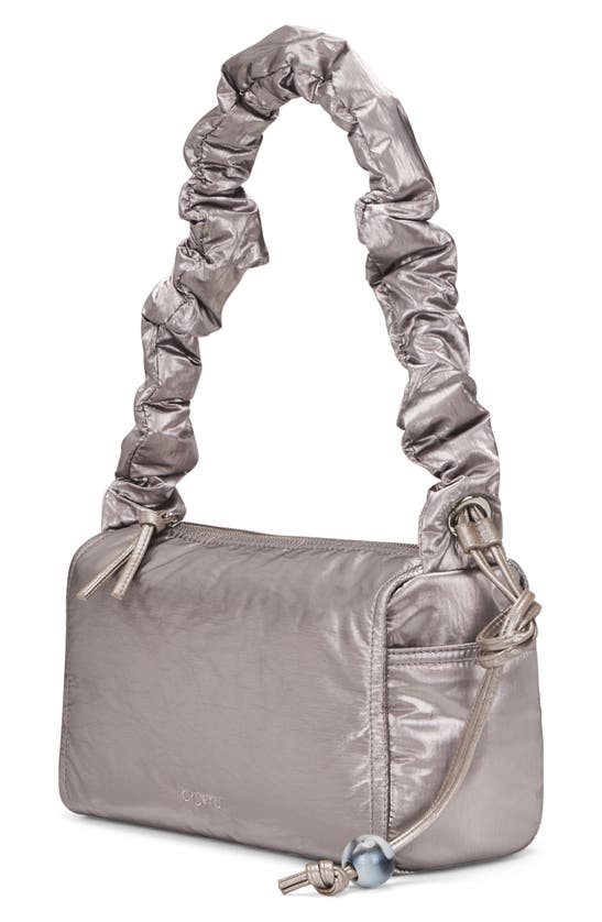 Shop Oryany Scrunch Shoulder Bag In Pewter