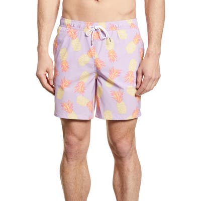 Bonobos E-Waist 7-Inch Swim Trunks, Purple