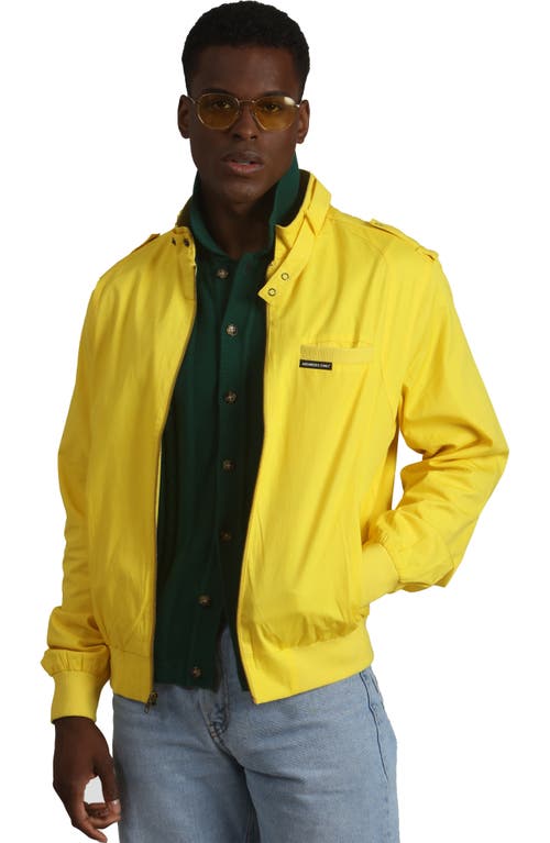 Shop Members Only Classic Iconic Racer Jacket In Yellow