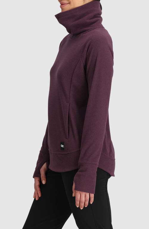 Shop Outdoor Research Trail Mix Fleece Cowl Pullover In Amethyst