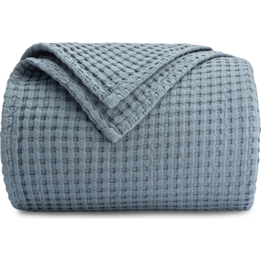 Comfy Cubs Adult Waffle Blanket In Pacific Blue
