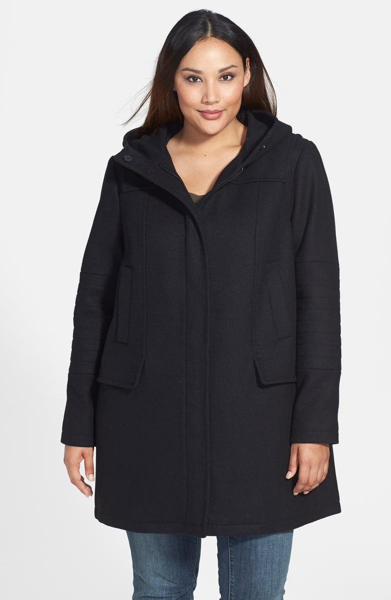 Vince Camuto Wool Blend Duffle Coat (Plus Size) | Nordstrom