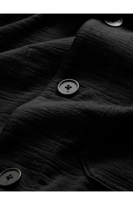 Shop John Varvatos Kenmare Textured Knit Jacket In Black