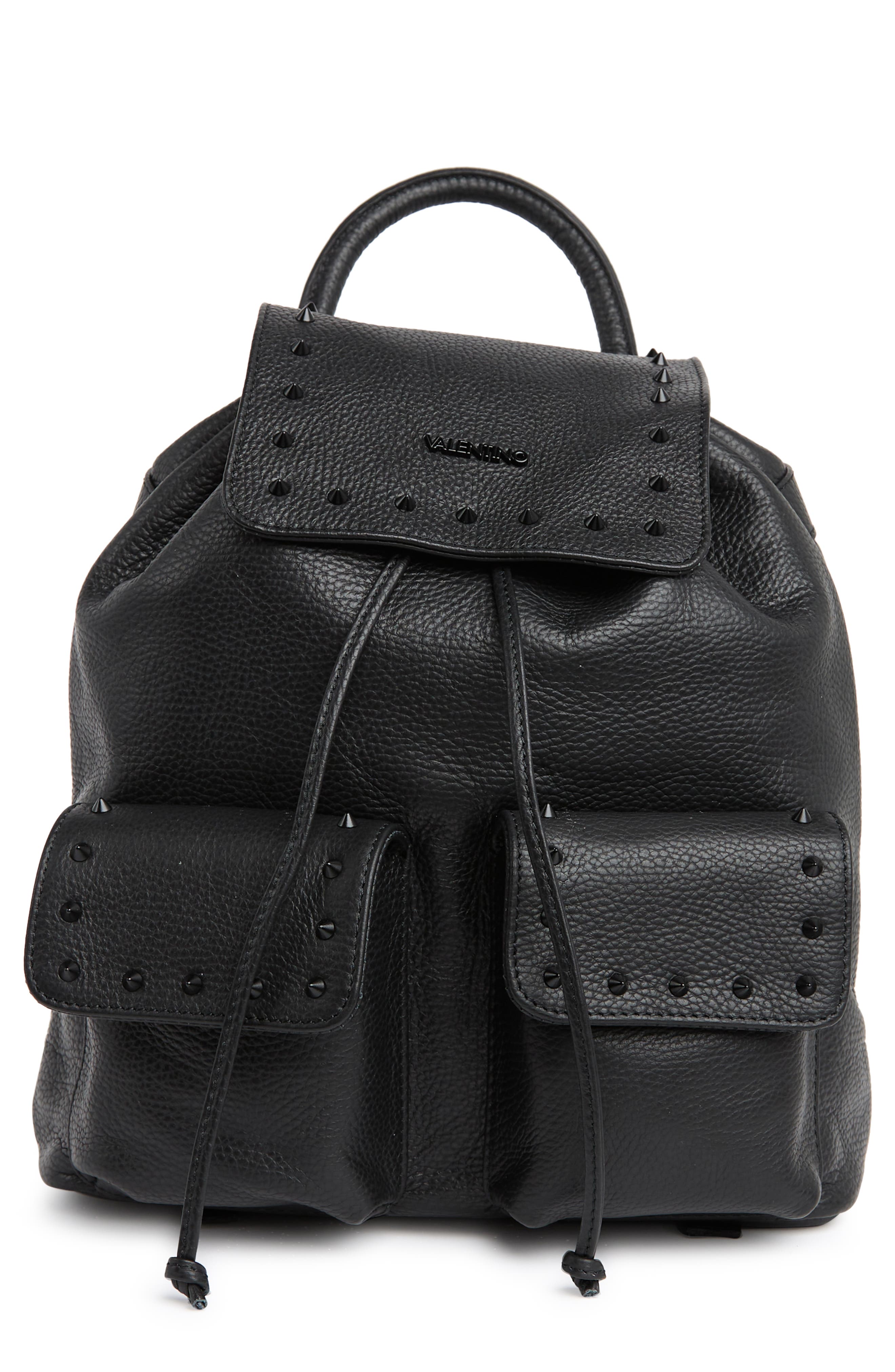 Valentino By Mario Valentino Simeon Preciosa Leather Backpack In Black ...