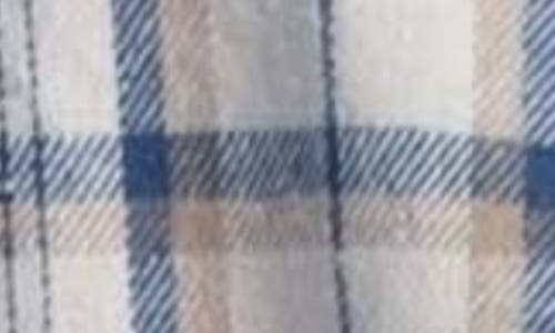 Blu Pepper Plaid Patchwork Button-up Shirt In Denim Multi