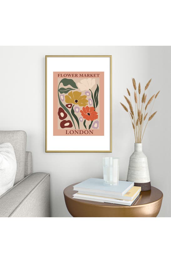 Deny Designs Flower Market Framed Art Print In Pink