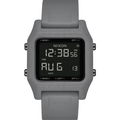 Nixon Staple Digital Silicone Strap Watch,