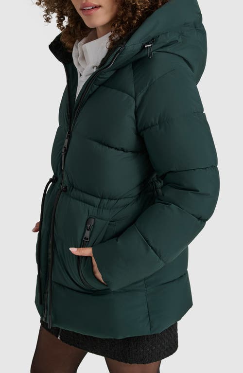 Dkny Stretch Puffer Jacket In Pine