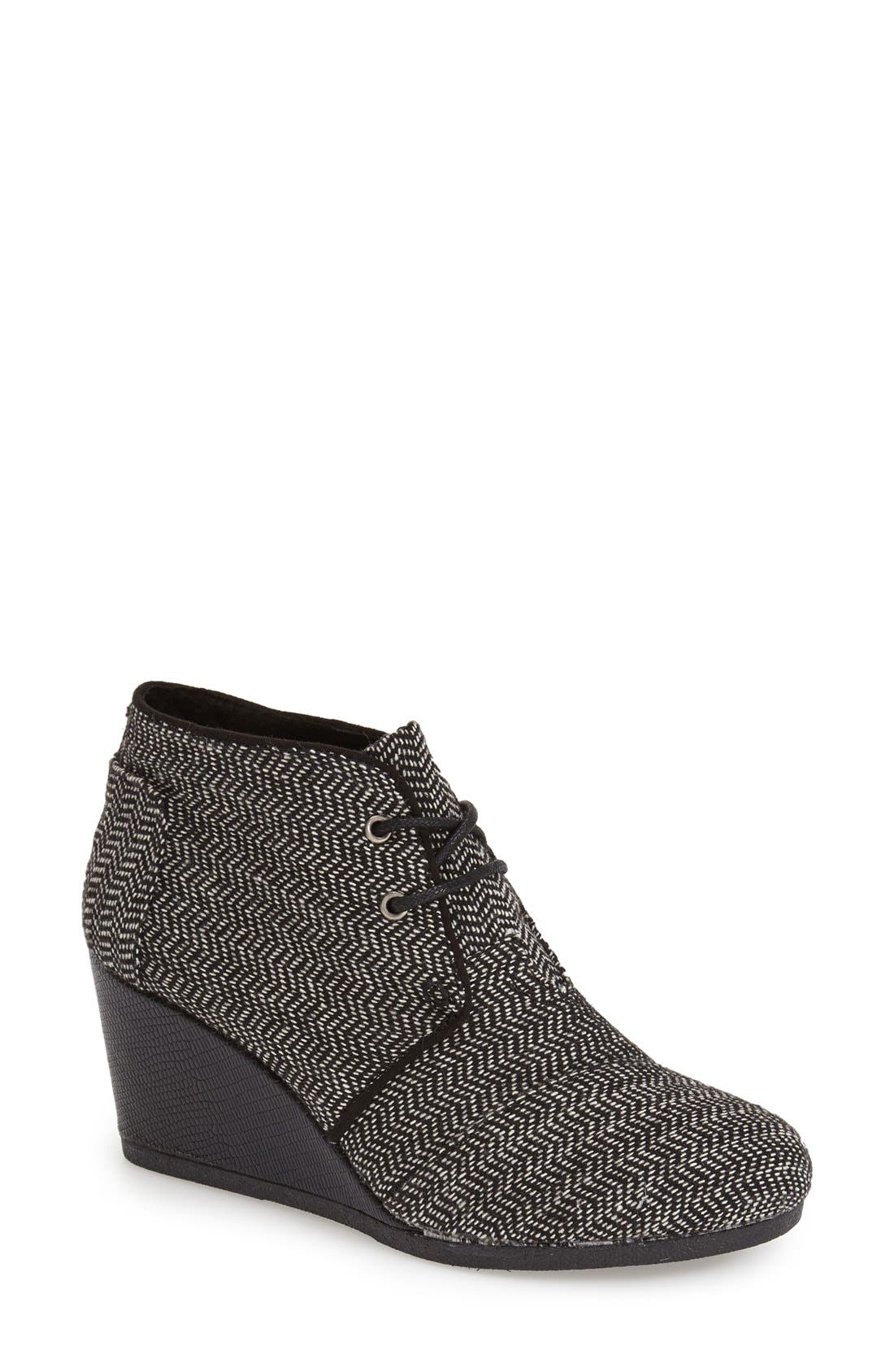 toms melrose wedge bootie