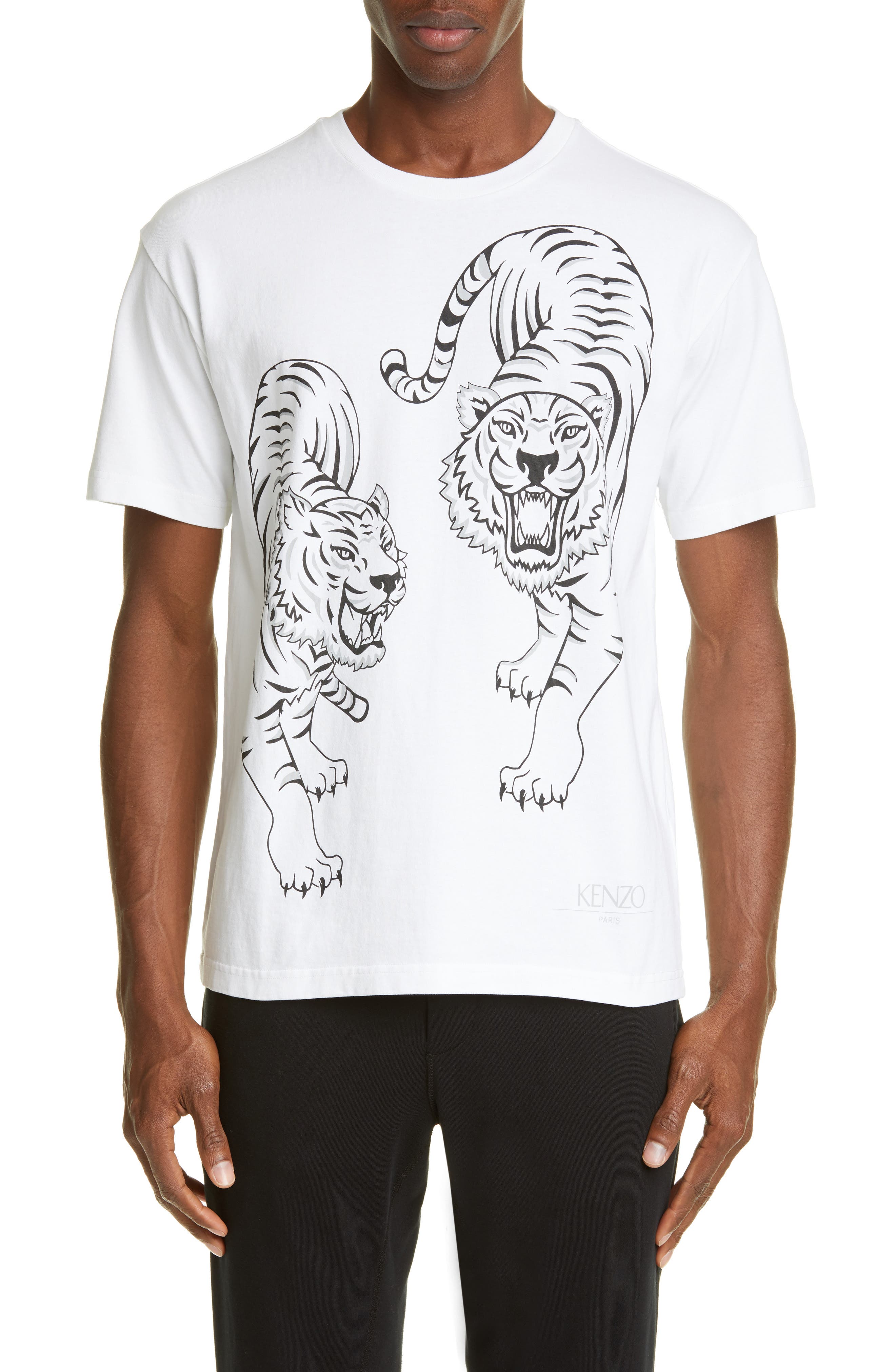 kenzo double tiger t shirt