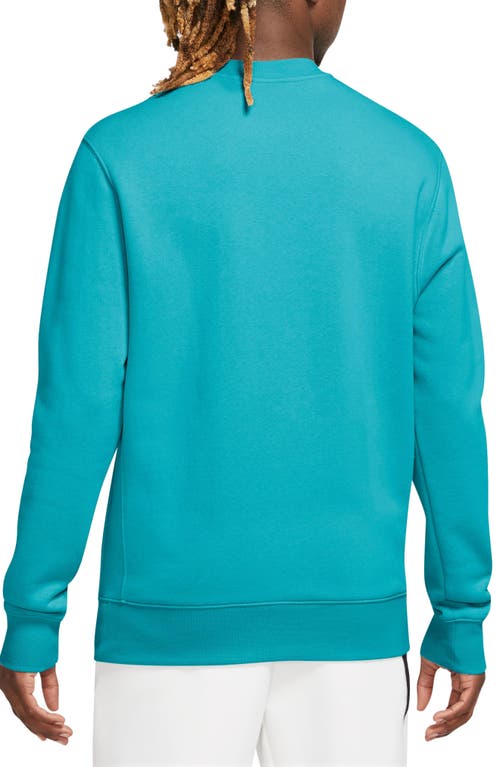 Shop Nike Club Crewneck Sweatshirt In Dusty Cactus/white