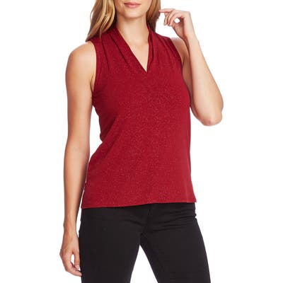 Vince Camuto Sleeveless Sparkle Jersey Top