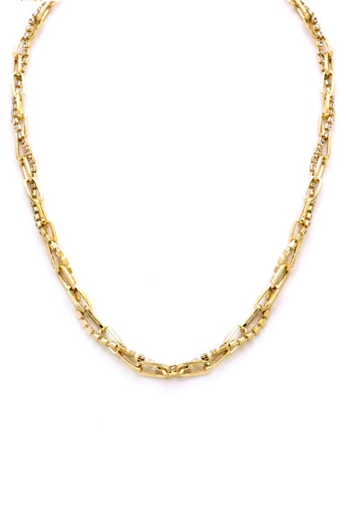 Panacea Crystal Twist Chain Necklace in Gold at Nordstrom