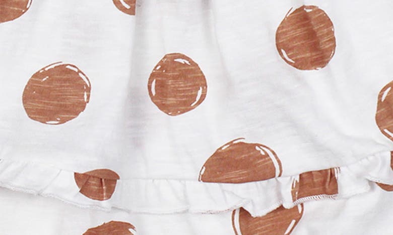 Shop L'ovedbaby Smocked Slub Organic Cotton Jersey Dress In Adobe Dot
