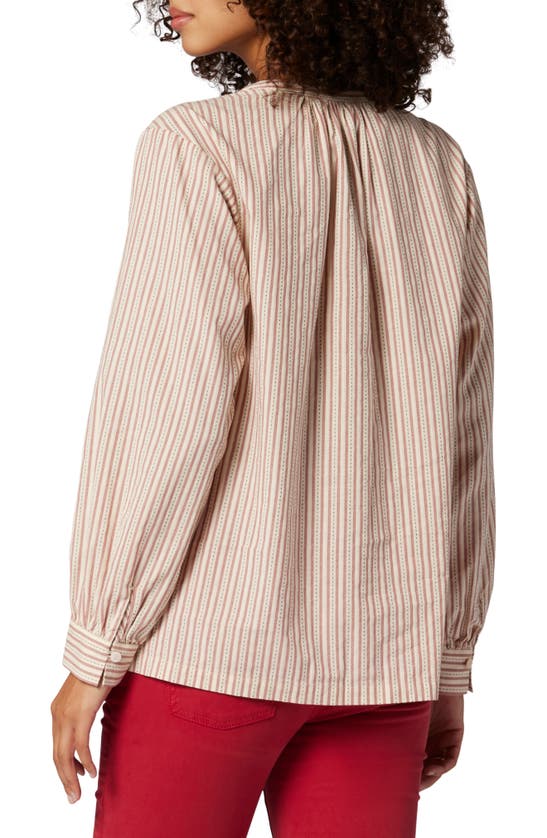 Joie Amie Stripe Cotton Button-up Shirt In Porcelain Multi
