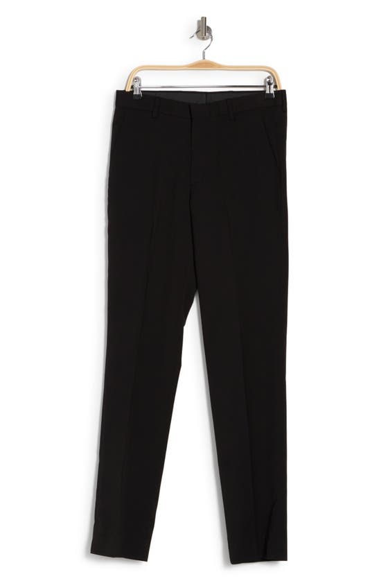 Berle Flat Front Trousers In Black