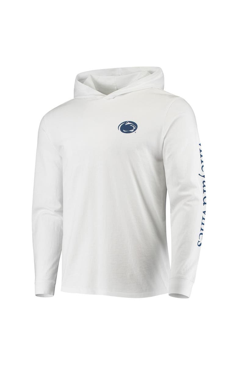 vineyard vines Men's Vineyard Vines White Penn State Nittany Lions Campus 2.0 Long Sleeve Hoodie T-Shirt, Alternate, color, 