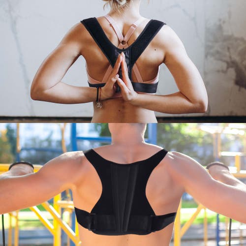 Pursonic Posture Corrector Duo Him And Her In Black