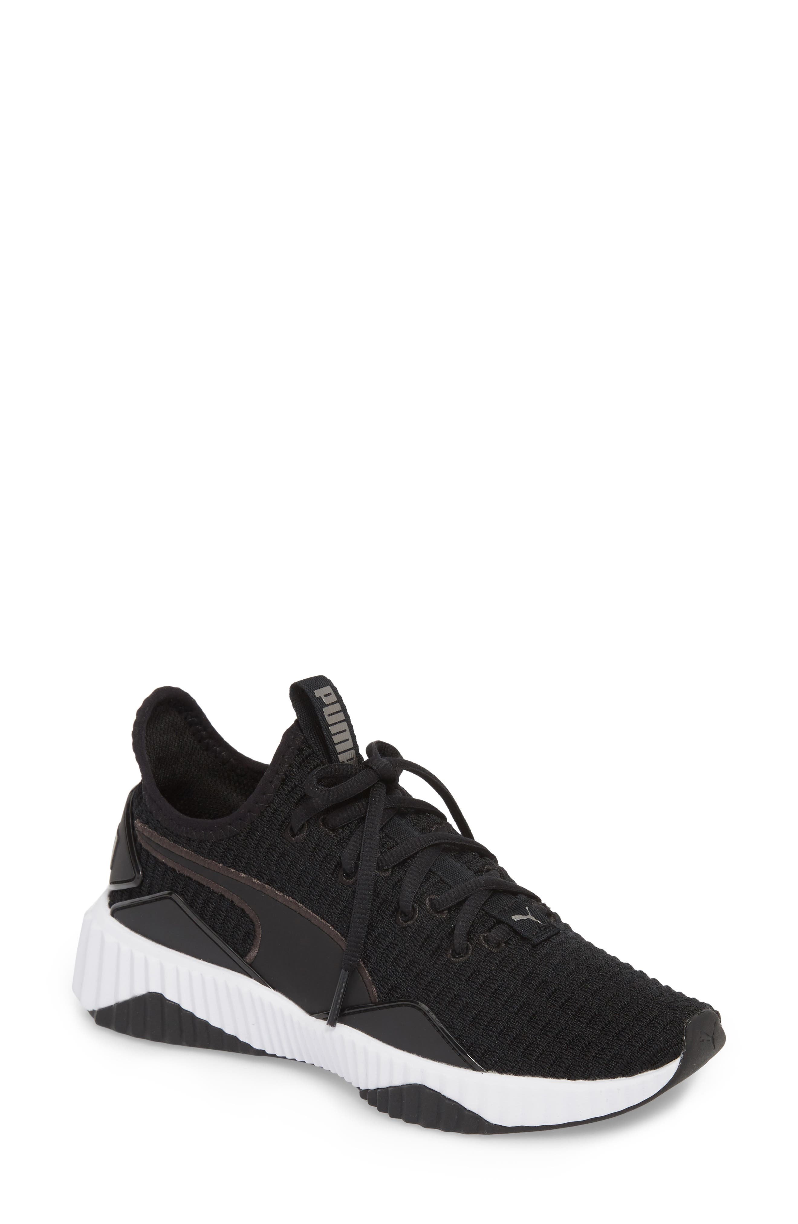 puma defy sneakers black