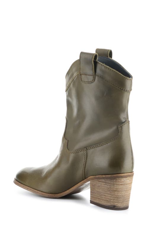 Shop Fly London Daxi Western Boot In Military Velvet