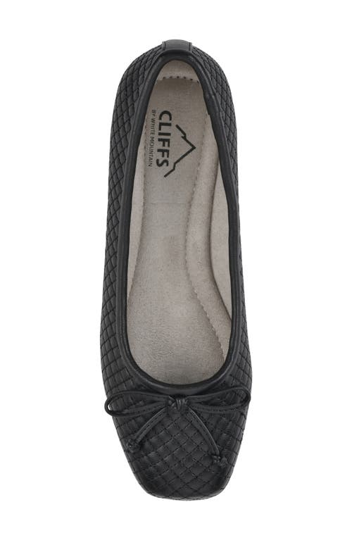 Shop Cliffs By White Mountain Bessy Ballet Flat In Black/smooth
