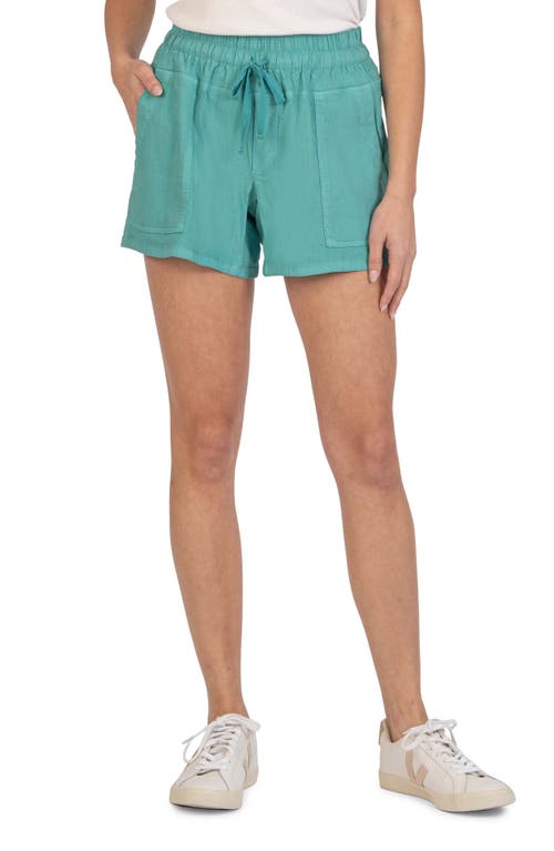 KUT from the Kloth Elastic Waist Shorts in Spearmint