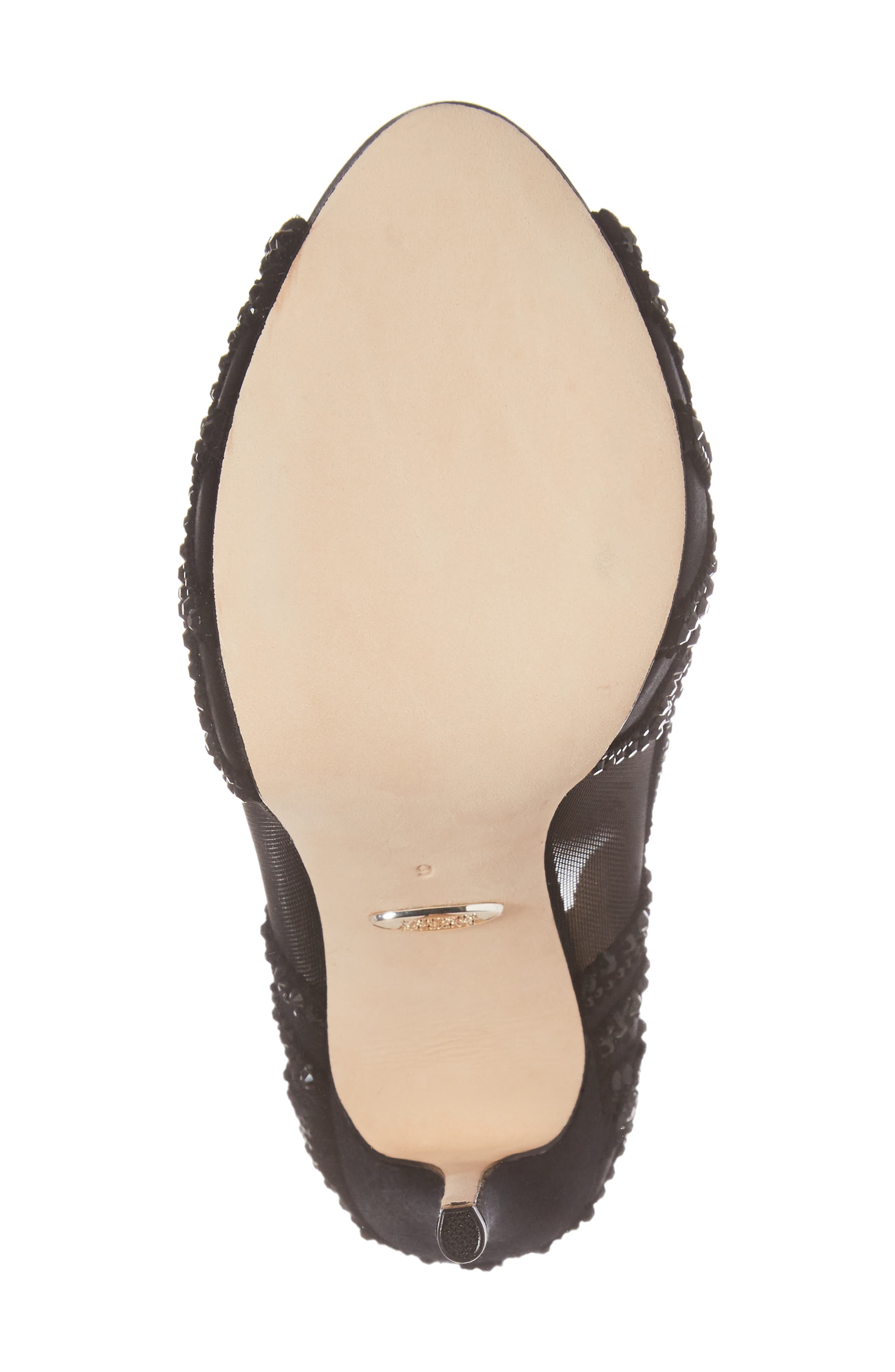 badgley mischka witney embellished peep toe pump